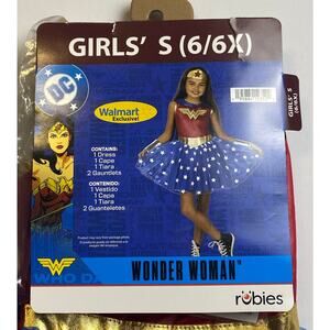 Wonder Woman Rubies 5 Piece Costume Girls Size 6/6X New in Package